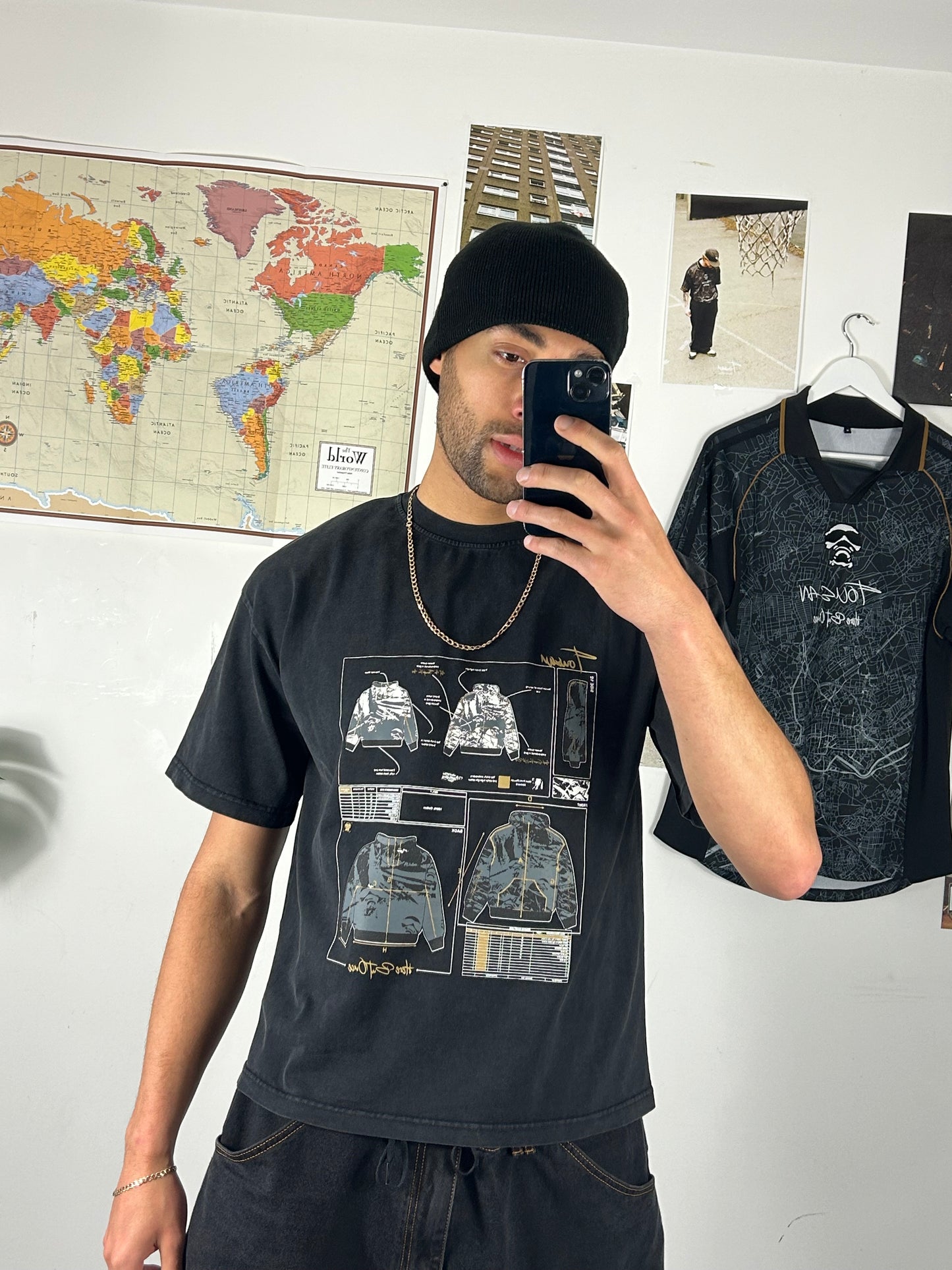 Tousan Boxy Fit Bréda Hood Tech-Pack Tee (Private Sale)