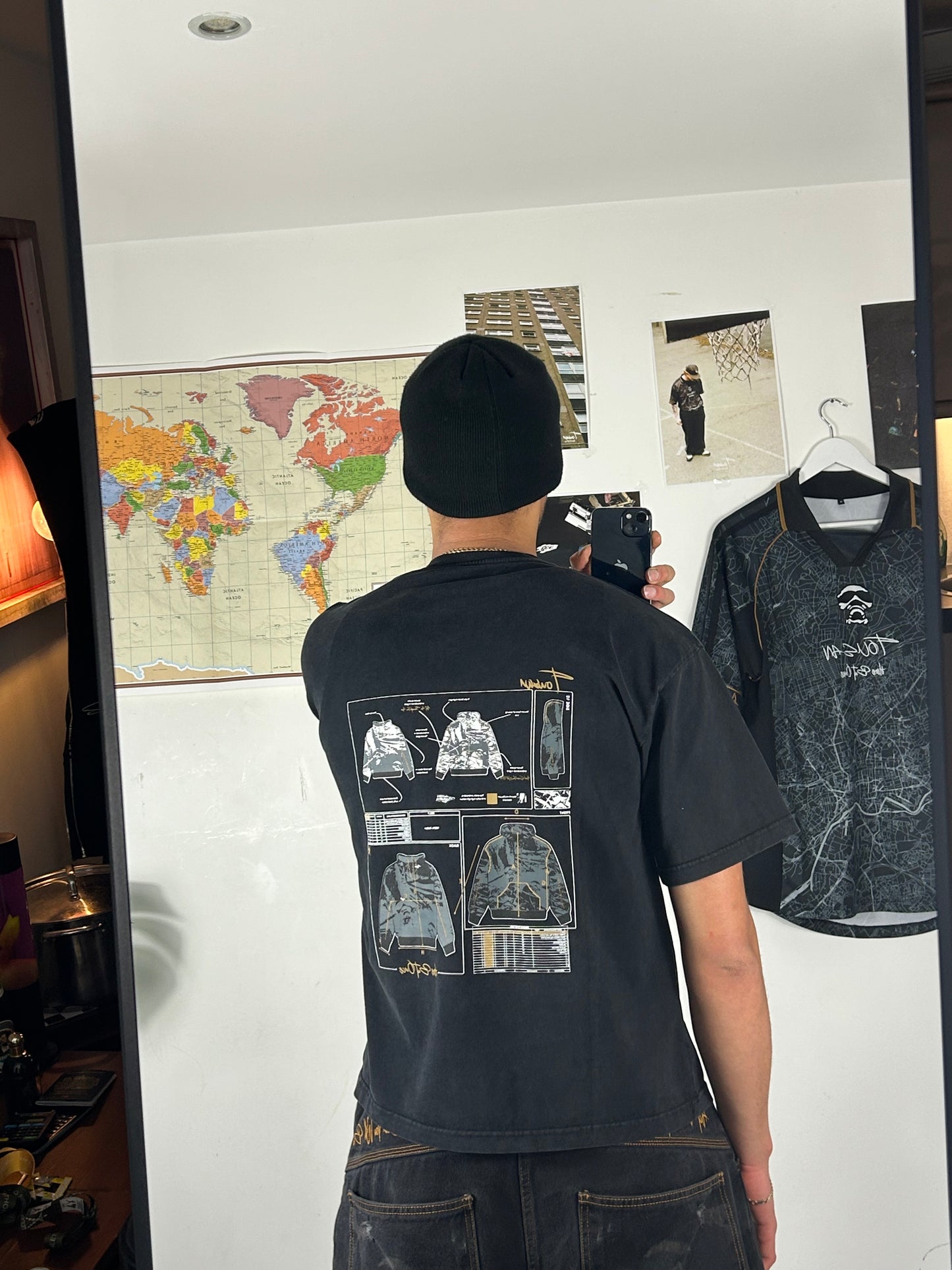 Tousan Boxy Fit Bréda Hood Tech-Pack Tee (Private Sale)