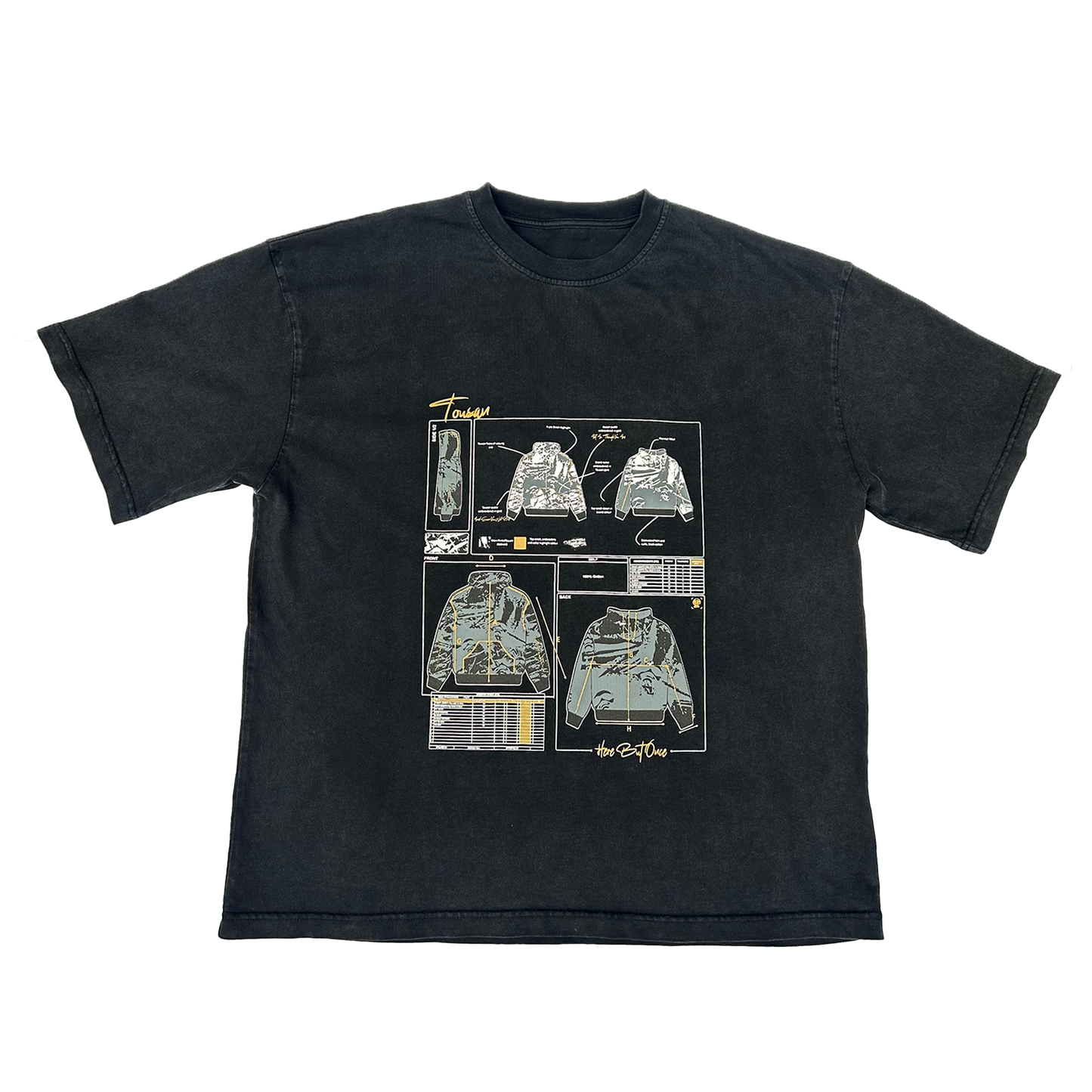 Tousan Boxy Fit Bréda Hood Tech-Pack Tee (Private Sale)